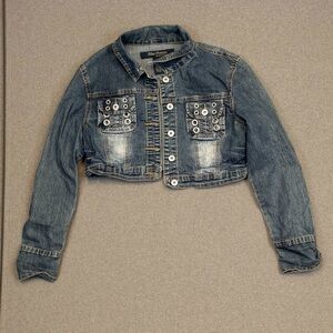Y2K Cropped Denim Jacket